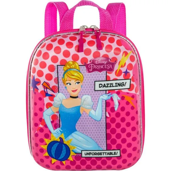 Mochila Pequena Maxtoy Princesa Cinderela Rosa Único