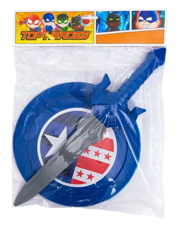 ESPADA E ESCUDO AZUL CAPITAO AMERICA 0026