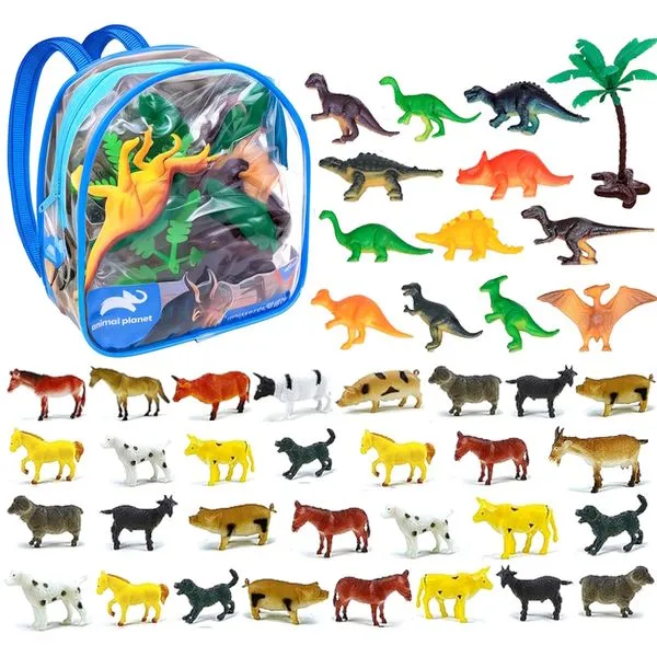 Mochila Animal Planet Bolsa de Animais Infantil 42 Bichos