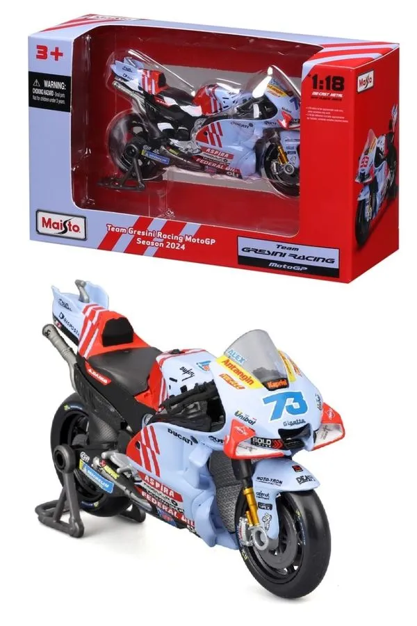 Ducati Desmosedici Gresini Team - Álex Márquez #73 - Moto GP 2024 - 1/18 - Maisto