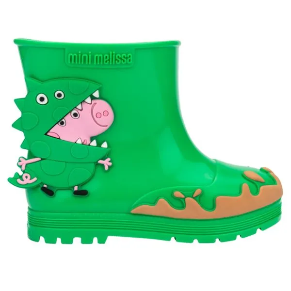 Galocha Infantil Mini Melissa Peppa Pig Welly Verde 17/18 / Verde