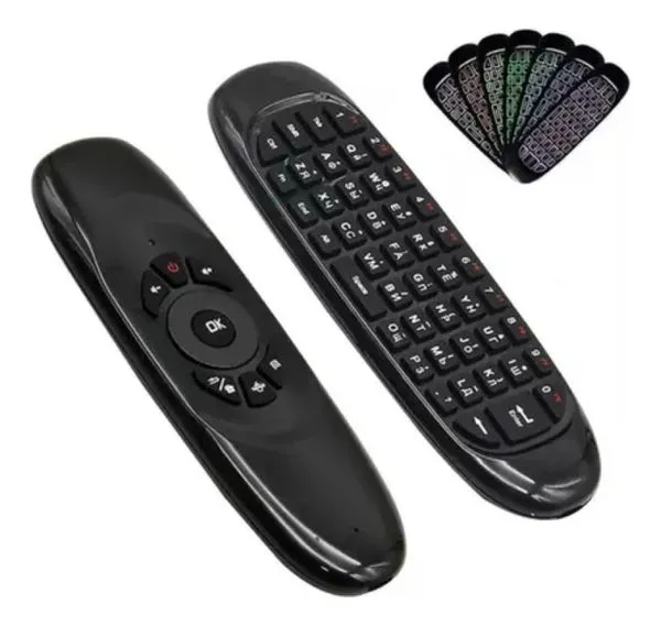 Mini Teclado Air Mouse KA-1999 Wireless 2.4 Ghz Cor Preto