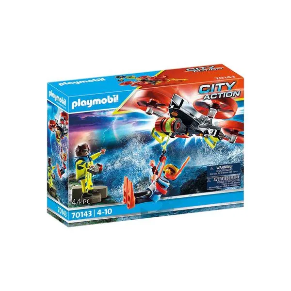 Playmobil - Resgate Mergulhador Com Drone - City Action - 70143
