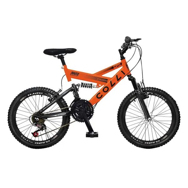 Bicicleta - Aro 20 - Colli Bike - GPS - 21 Velocidades - Laranja