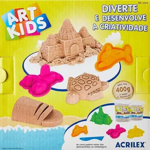 MASSA AREIA BRINCANDO NA PRAIA 400G - ACRILEX