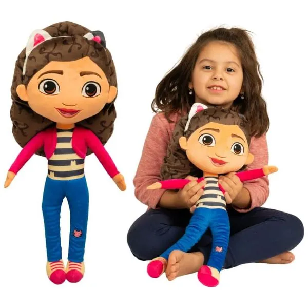 Franco DreamWorks Gabbys Dollhouse Kids Bedding Super Soft Plush Decorative Throw Cuddle Pillow, Produto Oficial Licenciado