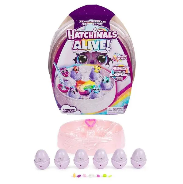 Incubadora Arco-Íris Com 6 Ovos Surpresa - Hatchimals Alive - Spin Master - Sunny