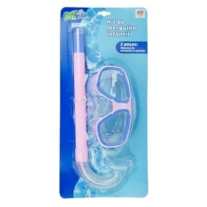 Kit De Mergulho Infantil Snorkel Rosa Dm Toys - DMS6999