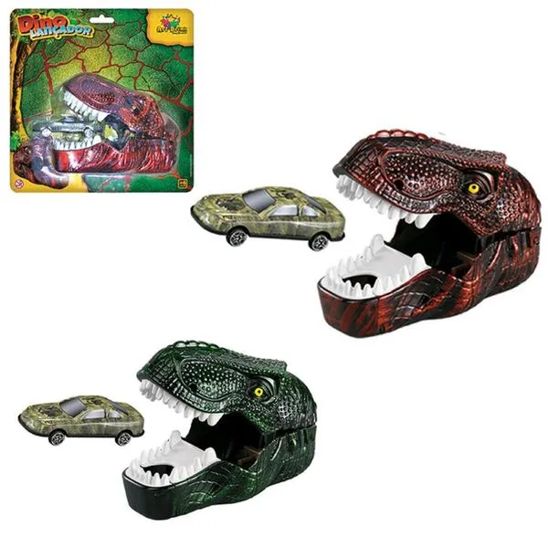 Dino Lancador De Carrinho T Rex Art Brink