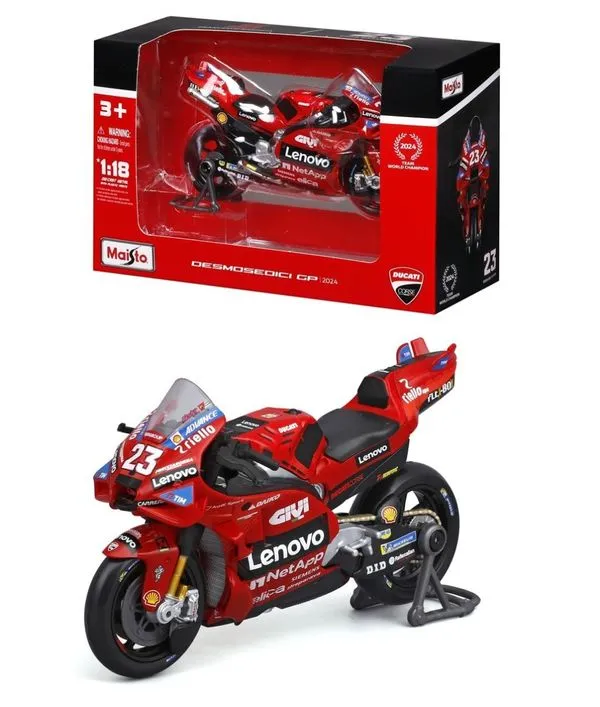 Ducati Desmosedici Lenovo Team - Enea Bastianini #23 - Moto GP 2024 - 1/18 - Maisto