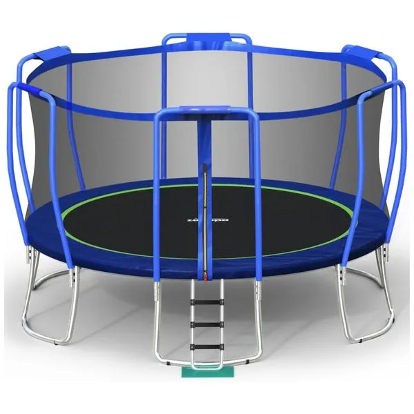 Cama Elástica para Crianças, até 192 kg, Tamanho 4,6 Metros, Zupapa, Azul