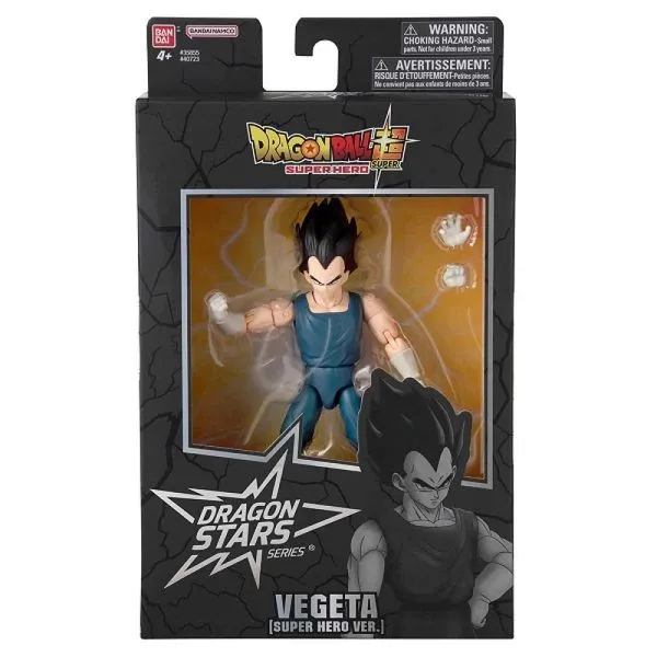 Dragon Ball Super Hero – Dragon Stars Series Boneco Deluxe Articulado 16 Cm Vegeta - Bandai