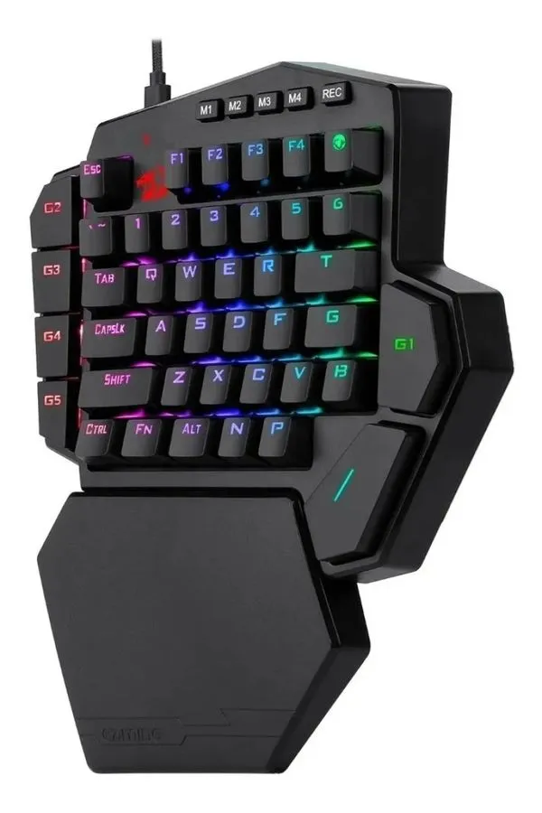 Teclado Gamer Mecânico Redragon Rgb Ditix K601 Switch Azul