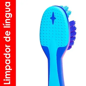 ESCOVA DE DENTE BABY - PEPPA PIG - 0-2 ANOS - DENTALCLEAN AZUL