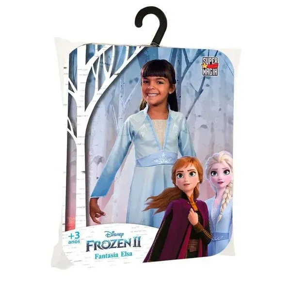 Fantasia Elsa Frozen 2 Clássica P Novabrink - 6974