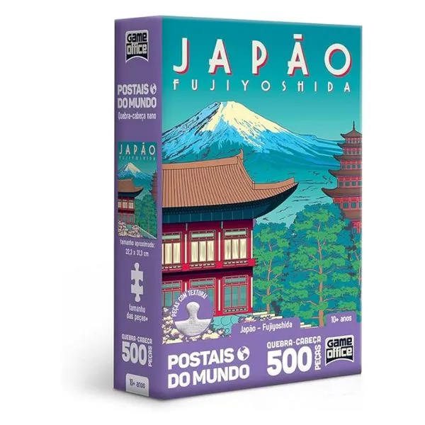 QUEBRA-CABEÇA 500 PC NANO - JAPAO - POSTAIS DO MUNDO - TOYSTER