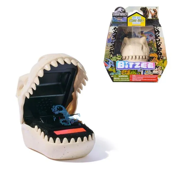 Bicho Virtual Pet Digital Bitzee Jurassic World Sunny 3819 com Dinossauros Holográficos