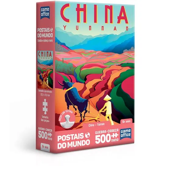 Quebra-cabeça - 500 Ppç - Nano - Postais do Mundo - China - Toyster