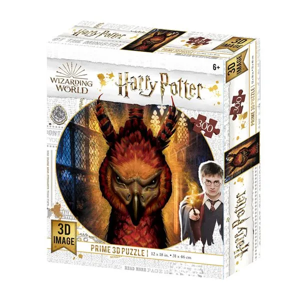 Quebra-Cabeça 3D - 300 Peças - Fawkes Harry Potter - Multikids