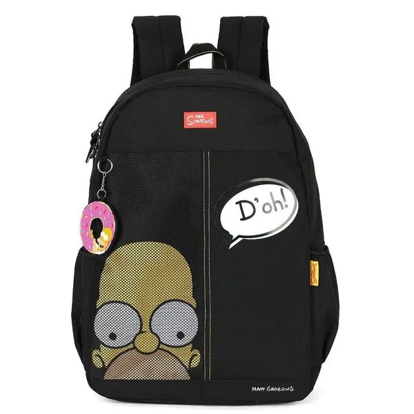Mochila de Costas Luxcel The Simpsons Preto Único