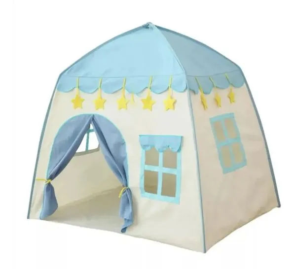 Castelinho Barraca Toca Tenda Princesa Infantil Azul