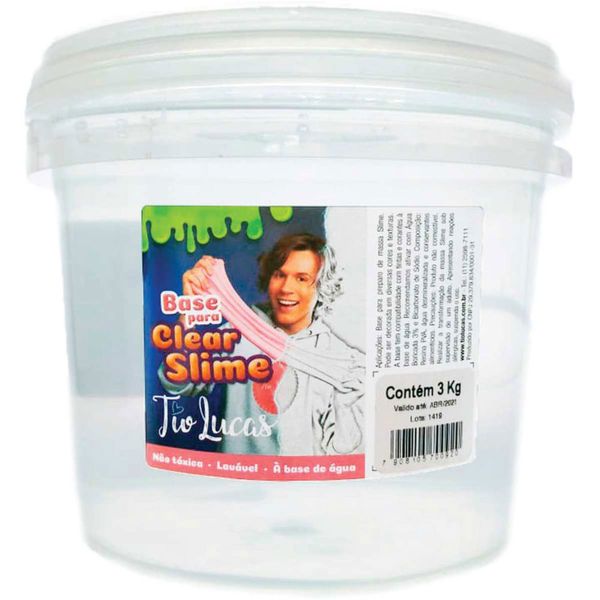 Base para Slime - 3 Kg - Clear Slime - Tio Lucas - Reval