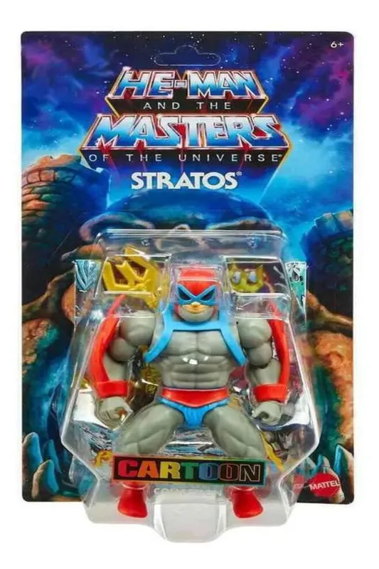 Masters Of The Universe He-Man Cartoon Collection -  Homem Passaro Stratos 14 Cm C/Acessorio  - Mattel