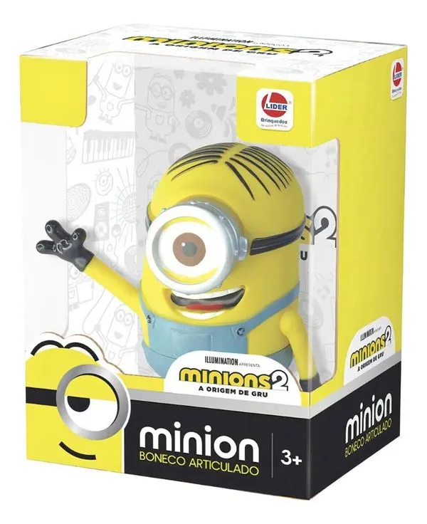 Boneco Minion Stuart Meu Malvado Favorito Vinil Lider - 2788