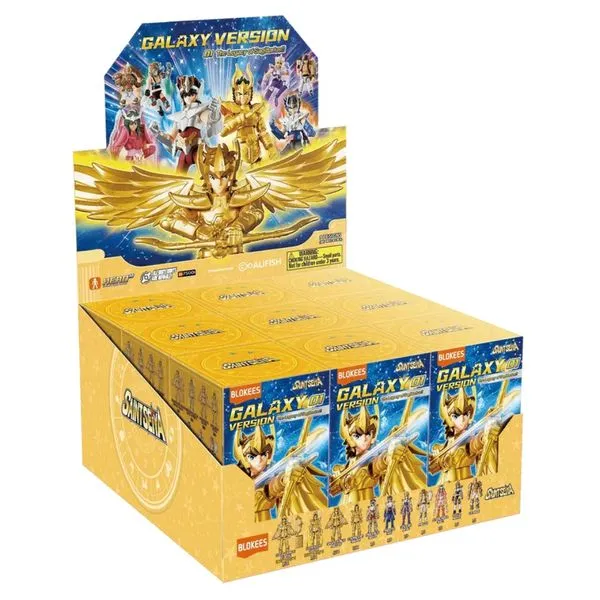 Caixa Lacrada Original com 9 Blokees Saint Seiya Galaxy Version 01