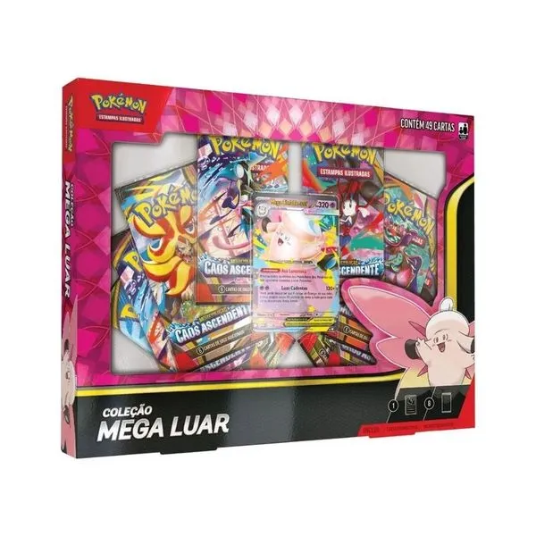 POKEMON TCG BOX CLEFABRE EX COLECAO MEGA LUAR - COPAG