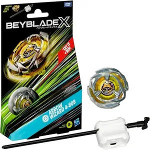 Beyblade X Arrow Wizard 4-80B Pião e Lançador Hasbro F9582
