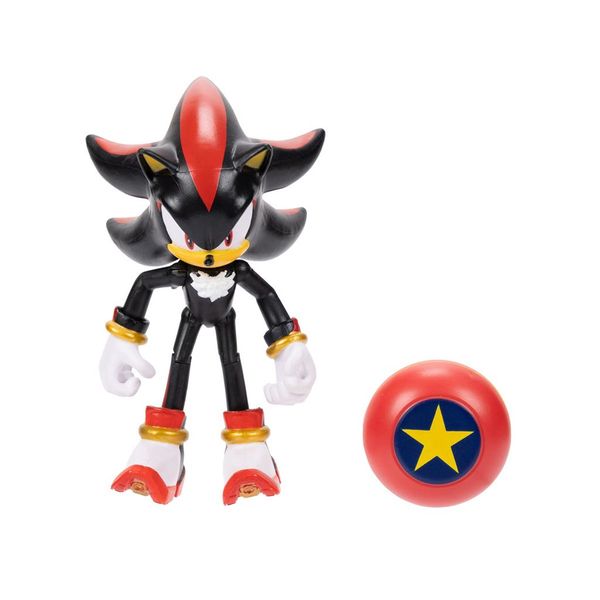 Sonic The Hedgehodg Boneco 10 Cm  11 Articulações C/ Acessorio - Shadow -  Sunny