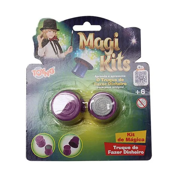Brinquedo Kit De Mágica Aprenda E Apresente Truque De Fazer Dinheiro Toyng