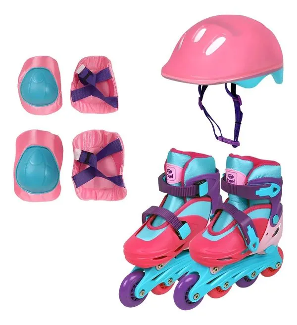 Patins Roller Infantil 3 Em 1 Tri-line Quadri-line Candy (P) (29-32) - BEL