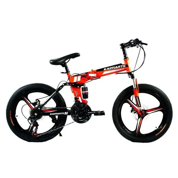 Bicicleta Aro 20 Cityfold Bike 21 Vel Marchas Freio A Disco Vermelho WCT Fitness