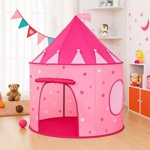 Barraca Infantil 99 Toys Torre Castelo Grande Rosa Rosa