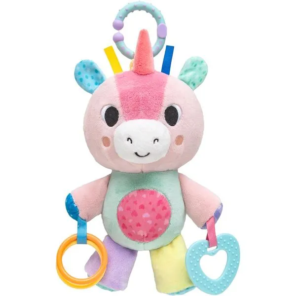 Pelúcia Buba Treme-Treme de Atividades Zoo Unicórnio Rosa