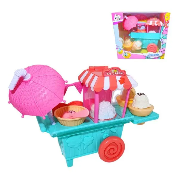 Mini Carrinho de Sorvete Divertido Pica Pau Brinquedos com Rodinhas – Brinquedo Criativo para Crianças