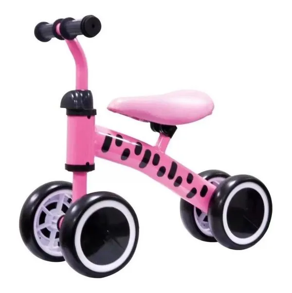 Triciclo Andador Infantil Ajustável Rosa Zippy Toys AD21M1