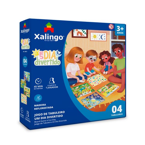 Jogo De Tabuleiro - Um Dia Divertido - Xalingo