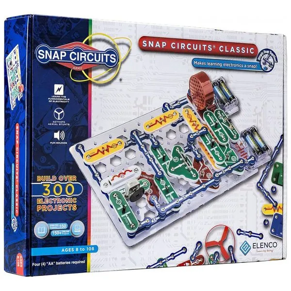 Snap Circuits SC-300 – Kit Educacional de Eletrônica com Mais de 300 Projetos para Crianças a Partir de 8 Anos