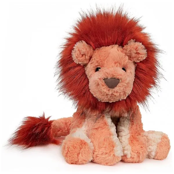 Pelúcia Leão para Crianças Maiores de 1 Ano, e, GUND 6058947, Vermelho 110v