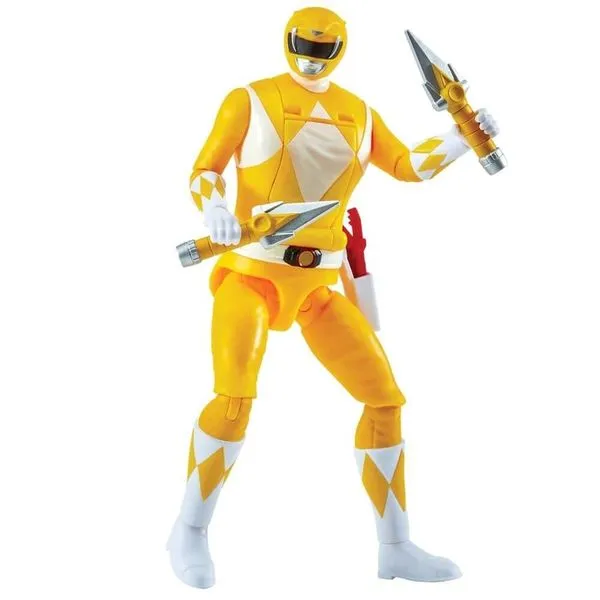 Boneco Morfável do Ranger Amarela 14cm - Power Rangers Re-Ignition - Sunny