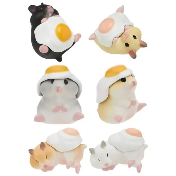 Blind Box, Caixa Surpresa, Kitan Club Hamster N Ovo: Conjunto de Brinquedo com 1 de 6 Figurinhas Colecionáveis - Decoração Divertida e Versátil.