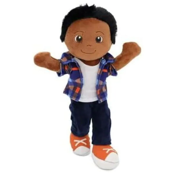 Boneco de Pano Charlie de 35,56 centímetros da Playtime by Eimmie - Pelúcia Aconchegante para Meninos, Ideal para Bebês e Crianças Pequenas