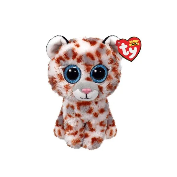 Pelúcia Ty Beanie Boos Toyng Leopardo Coco Original com 16cm – Macia, Fofa e com Olhos Azuis Brilhantes – Presente Perfeito!