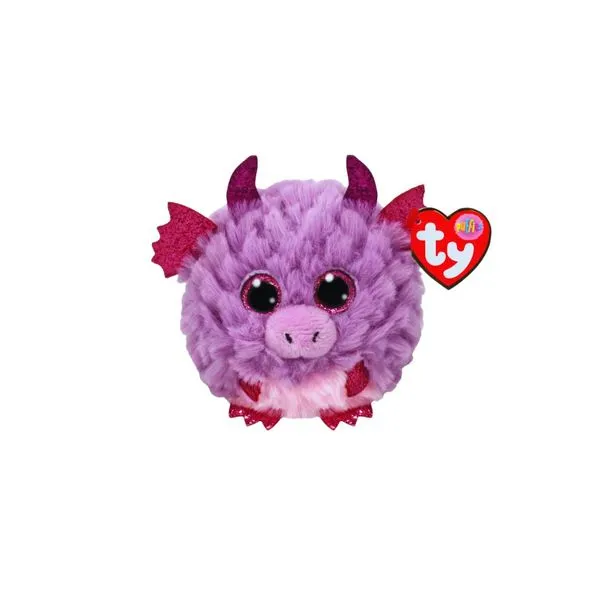 Pelúcia Ty Beanie Balls Dragão Spark | Bolinha Divertida e Brilhante para Presentear, Brincar ou Completar a Coleção
