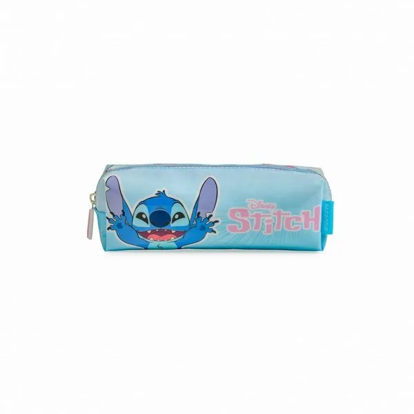 Estojo Escolar Feminino Stitch Azul U / Azul