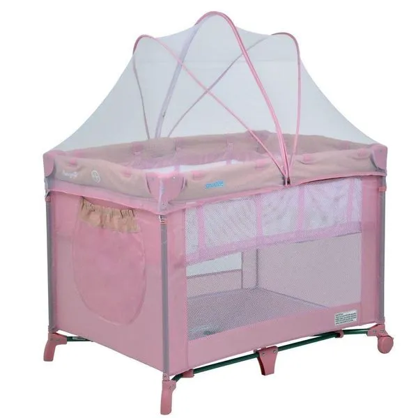 Berço Portátil Snooze Burigotto Rosa Único