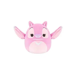 Pelúcia Angel Squishmallows Disney Sunny 16cm Rosa – Original, Licenciada e Fofa